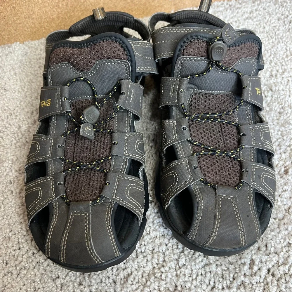Teva Forebay Water Sandal Mens 9 Brown Adjustable Strap Quick‎ Dry - Picture 5 of 6